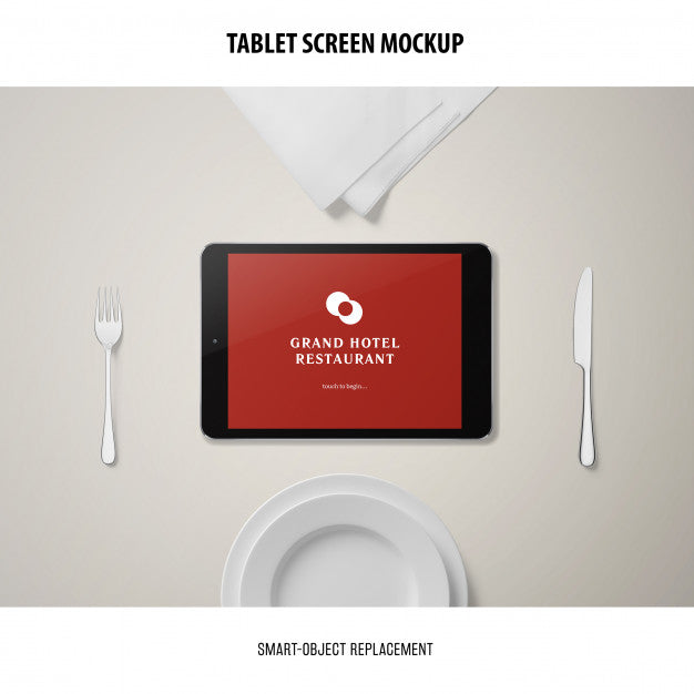Free Tablet Screen Mockup Psd
