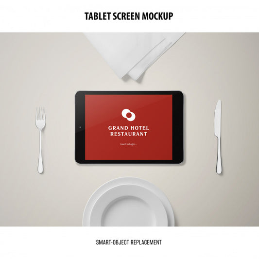 Free Tablet Screen Mockup Psd