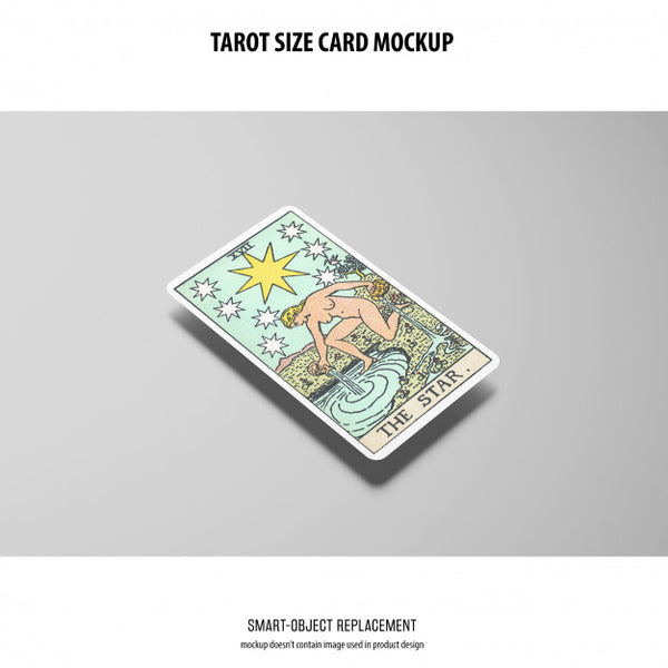 Free Tarot Card Mockup Psd