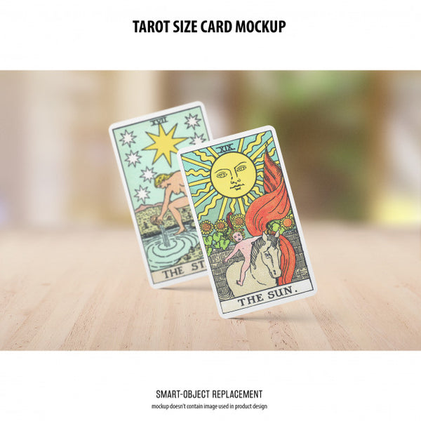 Free Tarot Card Mockup Psd