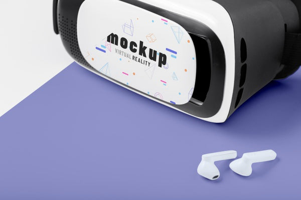 Free Technology Concept With Vr Glasses Mockup Psd