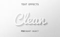 Free Text Effect Emboss Smart Object Psd