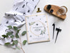 Free Texture Paper Beside Leaf Mockup