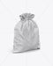 Free Textured Gym Sack W/ Label Mockup - Half Side View