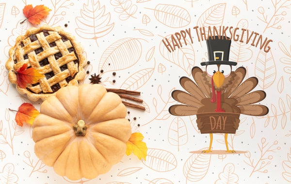 Free Thanksgiving Day Mock-Up Concept Psd