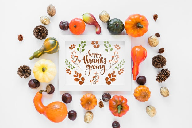 Free Thanksgiving Mockup Psd