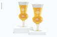 Free Thistle Beer Glasses Mockup Psd