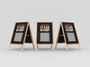 Free Three Advertising Stand Mockup Psd