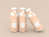 Free Three Ilk Bottle Packaging Mockup Psd