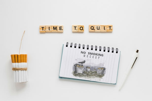Free Time To Quit Smoking Concept Psd