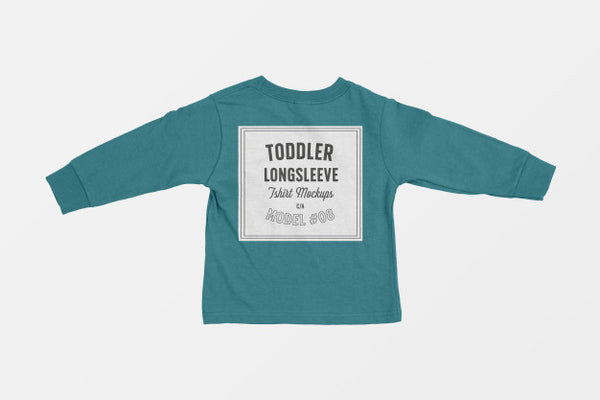 Free Toddler Long Sleeve Tshirt Mockup Psd