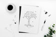 Free Top View Assortment With Card Mock-Up On White Background Psd