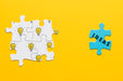 Free Top View Assortment With Different Puzzle Pieces Psd
