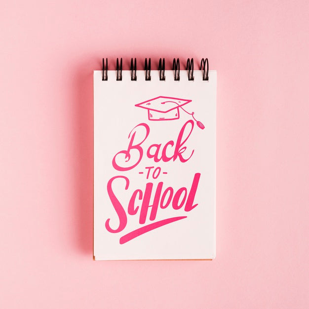 Free Top View Back To School Notepad Psd – DreamBundles