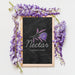 Free Top View Beautiful Lilac Flowers Psd