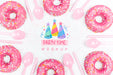 Free Top View Birthday Concept With Mock-Up Psd