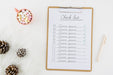 Free Top View Check List With Mock-Up Psd