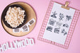 Free Top View Cinema Assortment On Pink Background Psd