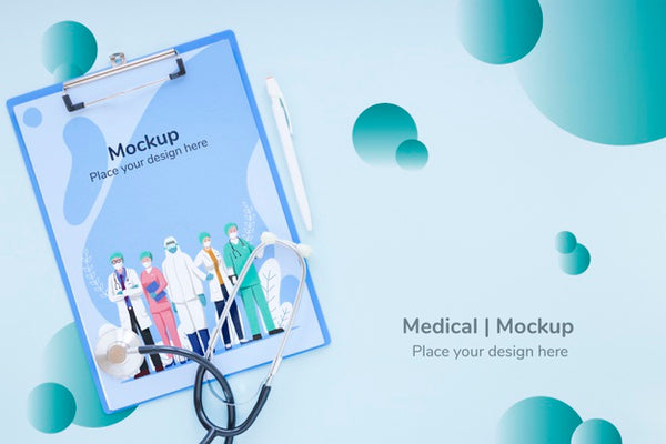 Free Top View Clipboard With Nurses And Doctors Psd