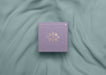 Free Top View Closed Pink Box On Silk Psd