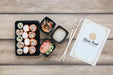 Free Top View Delicious Sushi Arrangement Psd
