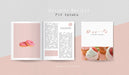 Free Top View Dessert Editorial Magazine Psd