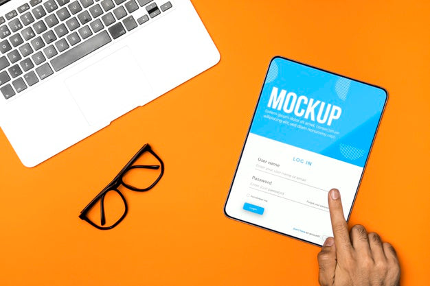 Free Top View Devices And Glasses Arrangement Psd – DreamBundles