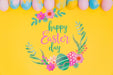 Free Top View Easter Composition With Copyspace Psd