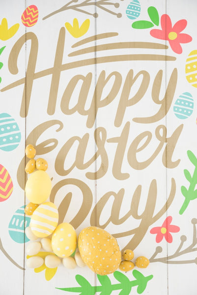 Free Top View Easter Mockup Psd