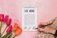 Free Top View Flowers With Copy Space Psd