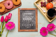 Free Top View Flowers With Copy Space Psd