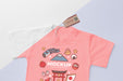 Free Top View Japanese T-Shirt Mock-Up Psd