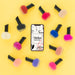 Free Top View Mock-Up With Nail Polish And Mobile Phone Psd