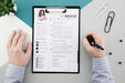 Free Top View Modern Curriculum Vitae With Mock-Up Psd