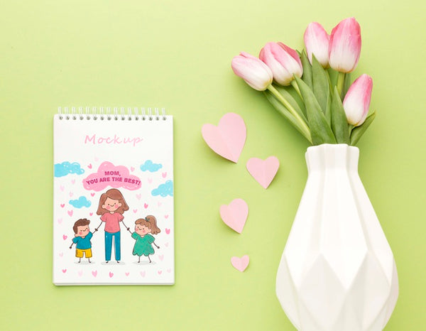 Free Top View Mothers Day Concept Psd