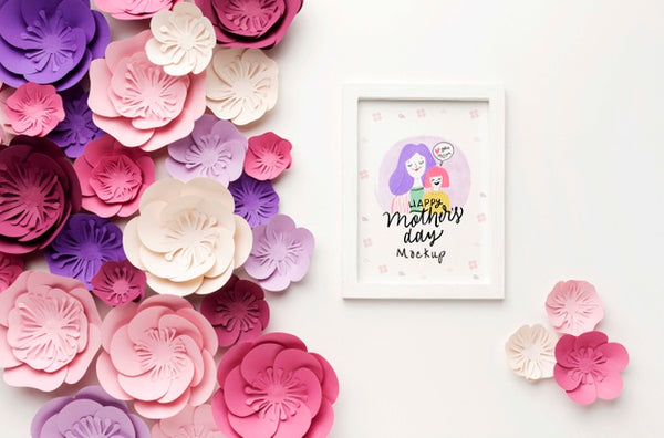 Free Top View Mothers Day Concept Psd