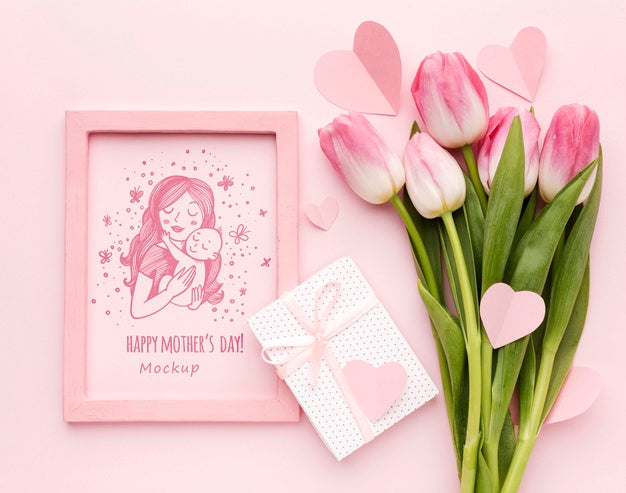 Free Top View Mothers Day Concept Psd