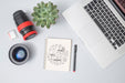 Free Top View Notebook With Mock-Up Psd