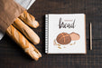 Free Top View Of Bakery Concept Mock-Up Psd