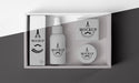 Free Top View Of Barbershop Products Box Psd