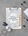 Free Top View Of Clip Pad With School Supplies Psd