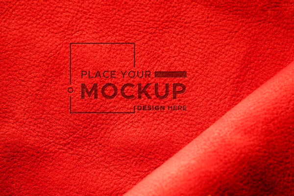 Free Top View Of Leather Material Mock-Up Psd