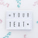 Free Top View Of Light Box With Ribbons For Birthday Anniversary Psd