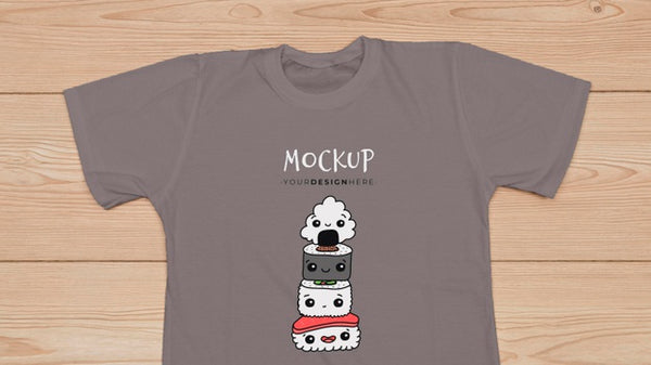 Free Top View Of T-Shirt Concept Mock-Up Psd