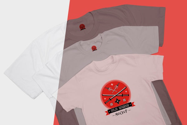 Free Top View Of T-Shirt Concept Mock-Up Psd