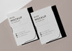 Free Top View Of Two Business Cards With Embossed Braille Psd