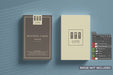 Free Top View Of Two Vertical Business Card Stack Mockup Psd