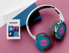 Free Top View Poster Mockup And Headphones Psd