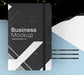 Free Top View Simplistic Black Notebook Psd