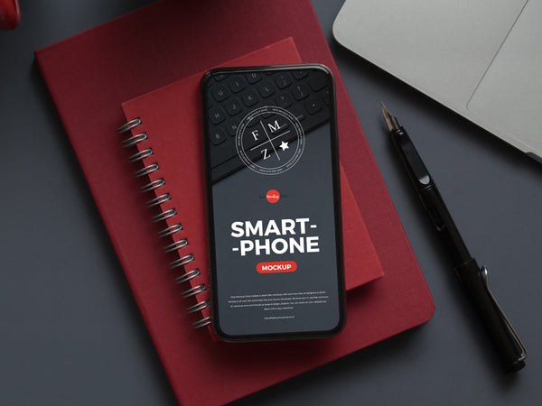 Free Top View Smartphone Mockup